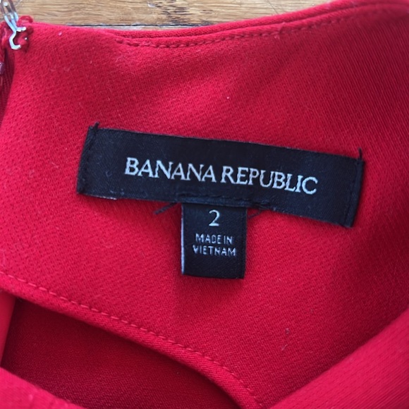 Banana Republic Red Fit & Flare Dress 🔥 - Picture 2 of 4